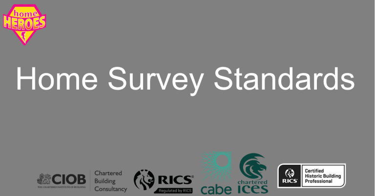 Home Survey Standards Launched